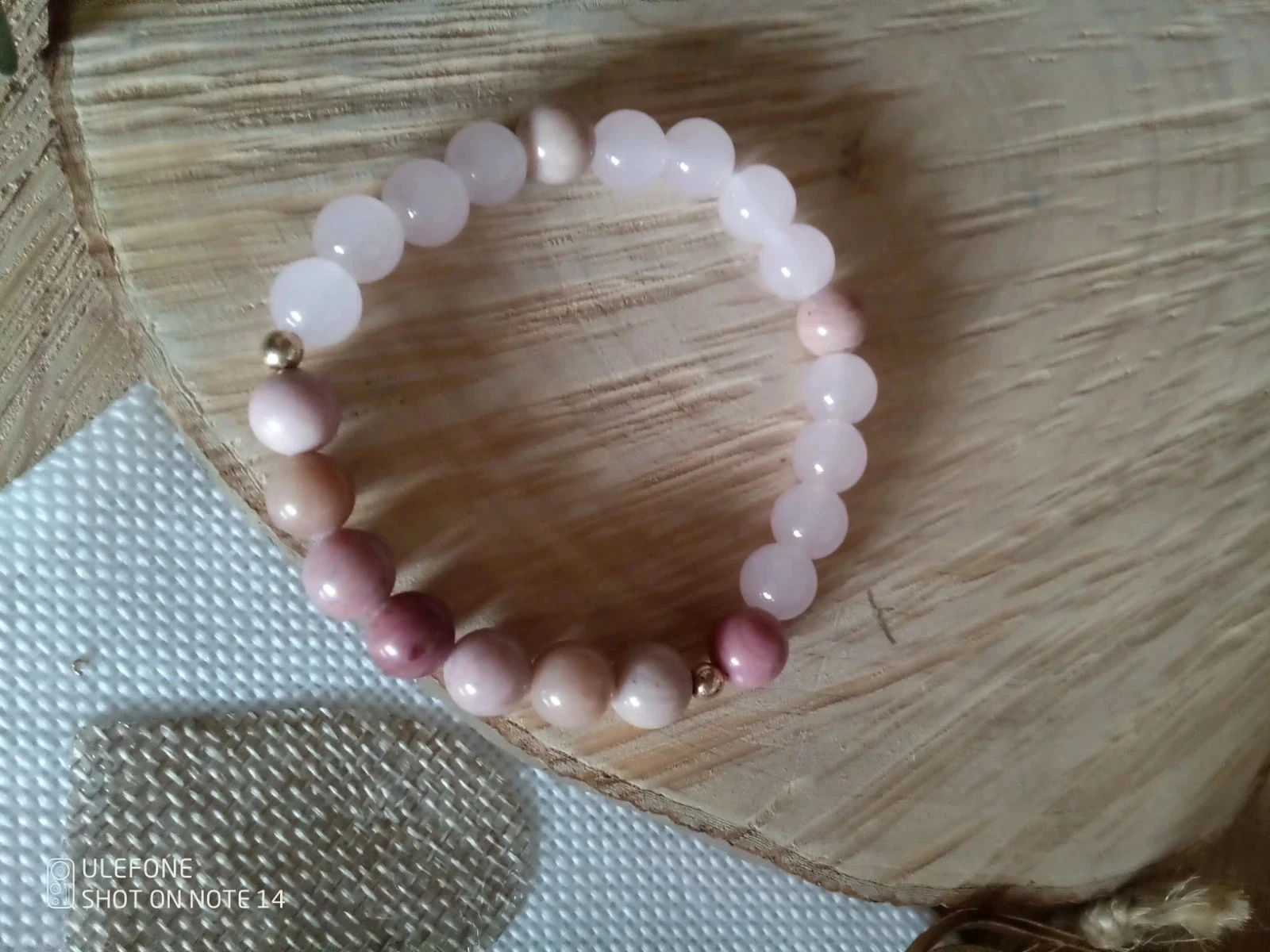 Pulseira de quartzo rosa e rodonita ️💝 doçura/ternura – photo 2
